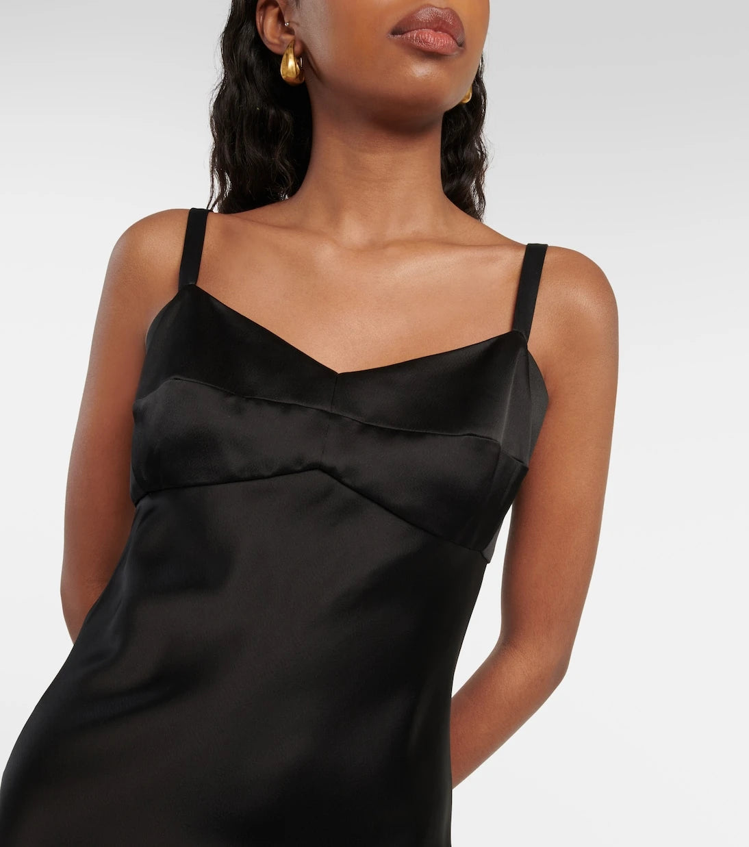 Khaite - Joely satin slip dress