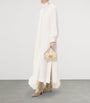 Valentino Ivory Silk Tie-Detail Maxi Dress
