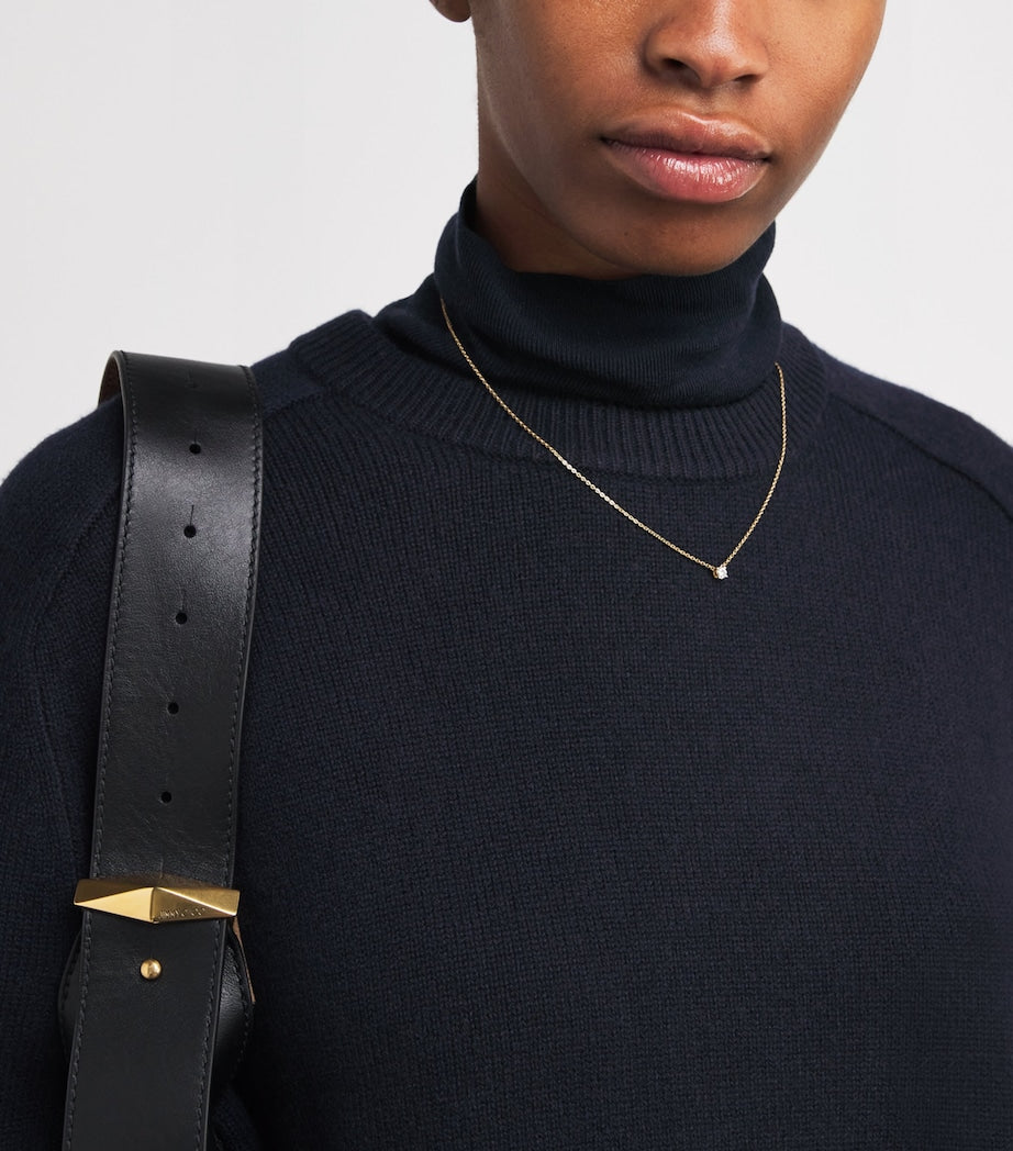 Soft Goat Navy Cashmere Boyfriend Sweater