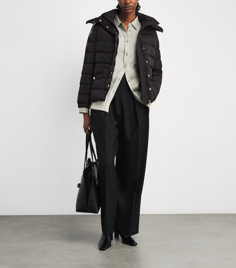 Weekend Max Mara Black Down Water-Repellent Puffer Jacket