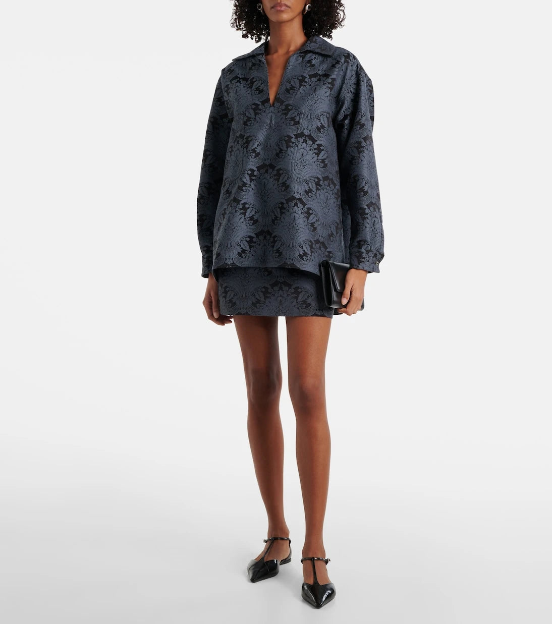 Max Mara - Anemone wool-blend jacquard shirt