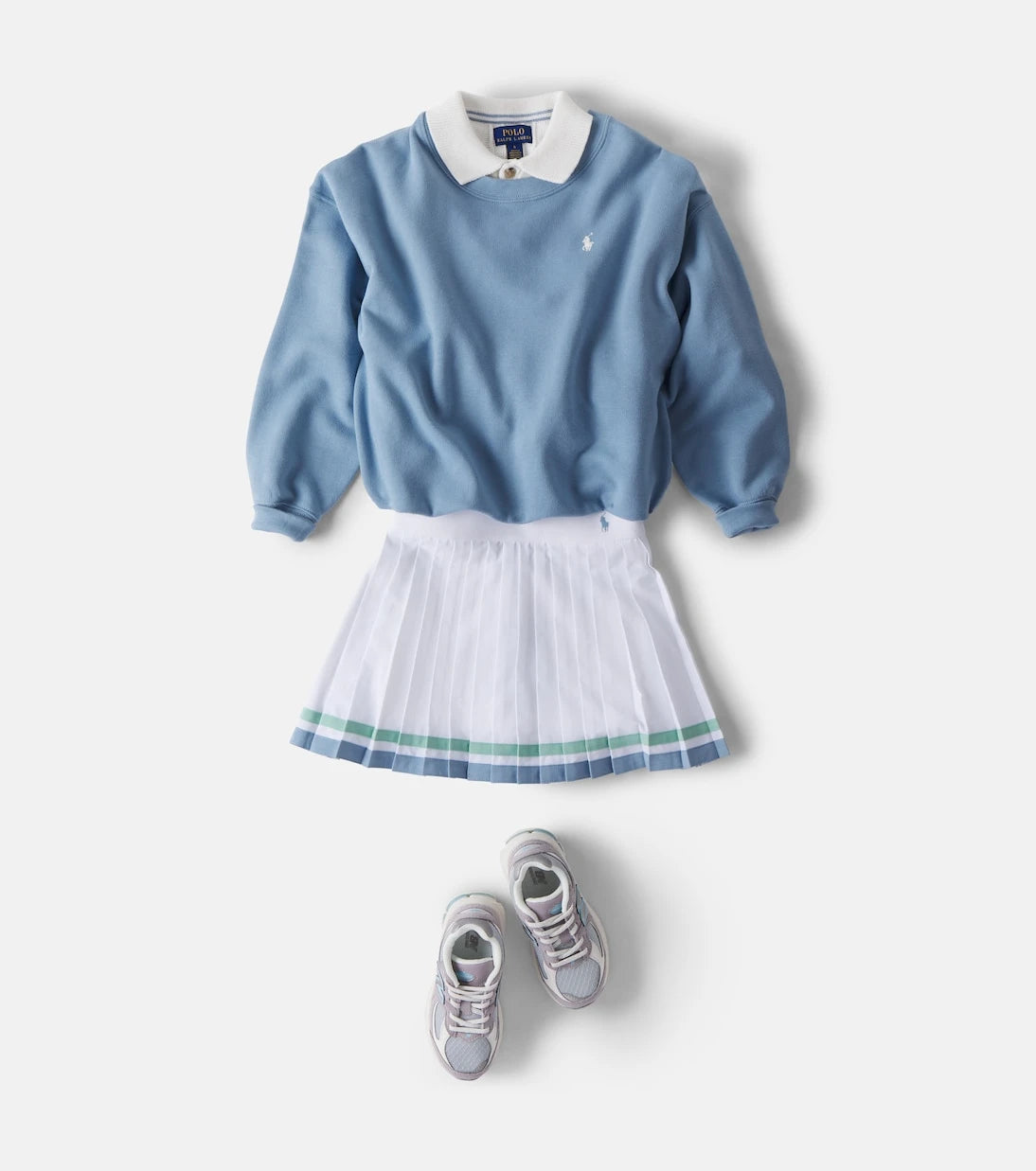 Polo Ralph Lauren Kids - Pleated striped skort