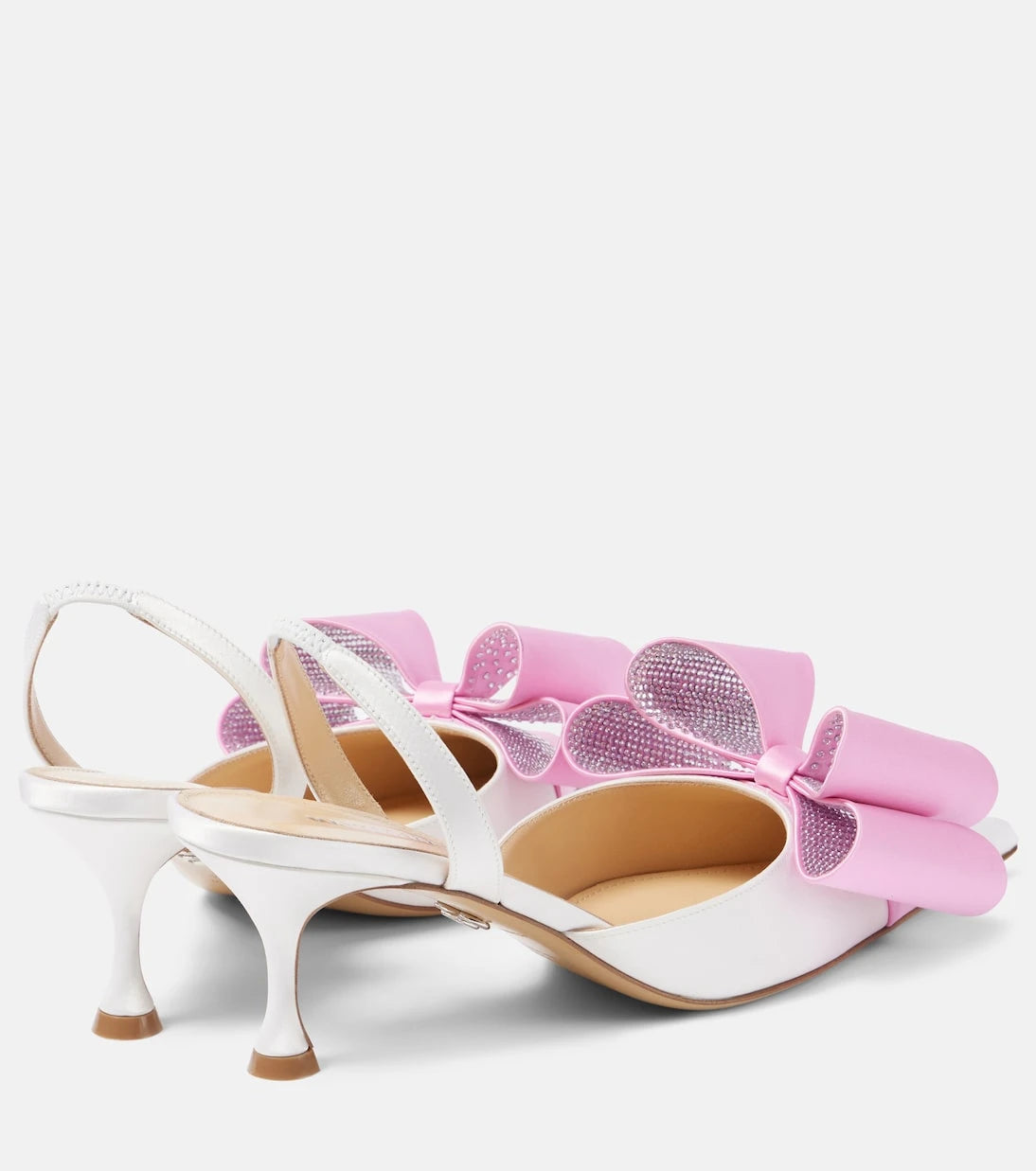 Mach & Mach - Le Cadeau satin slingback pumps