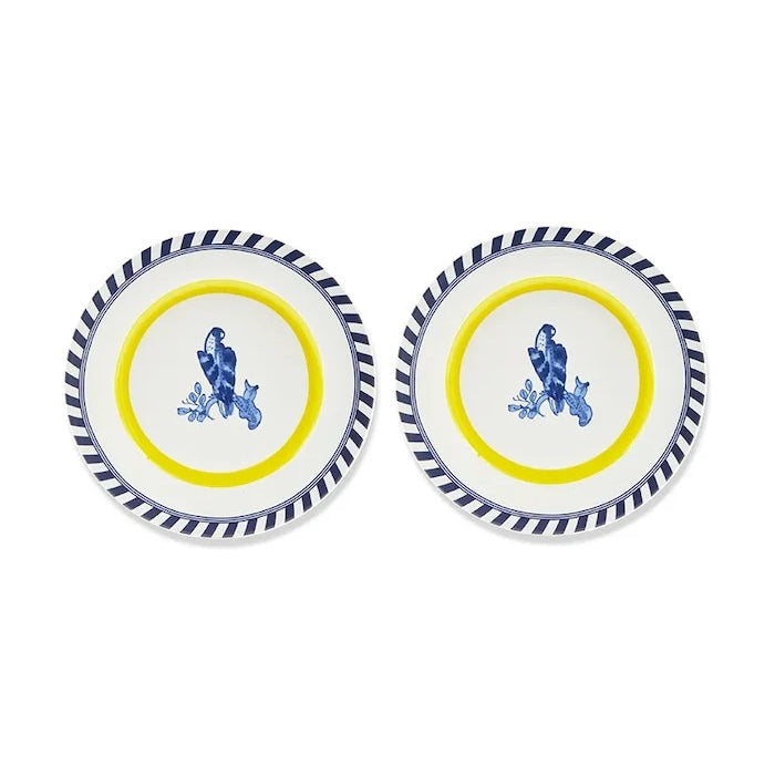 Комплект чинии Pols Potten bird patterned 27 cm (2 броя)