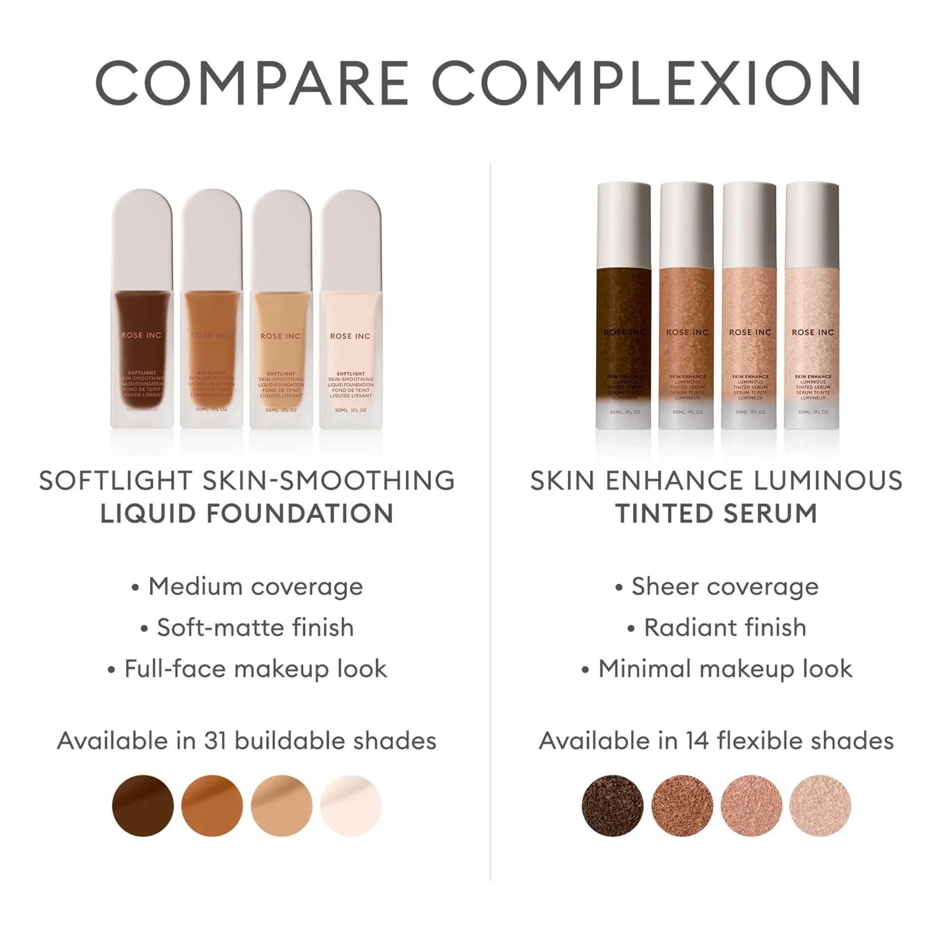 Rose Inc - Softlight smoothing foundation | 6W Light Warm