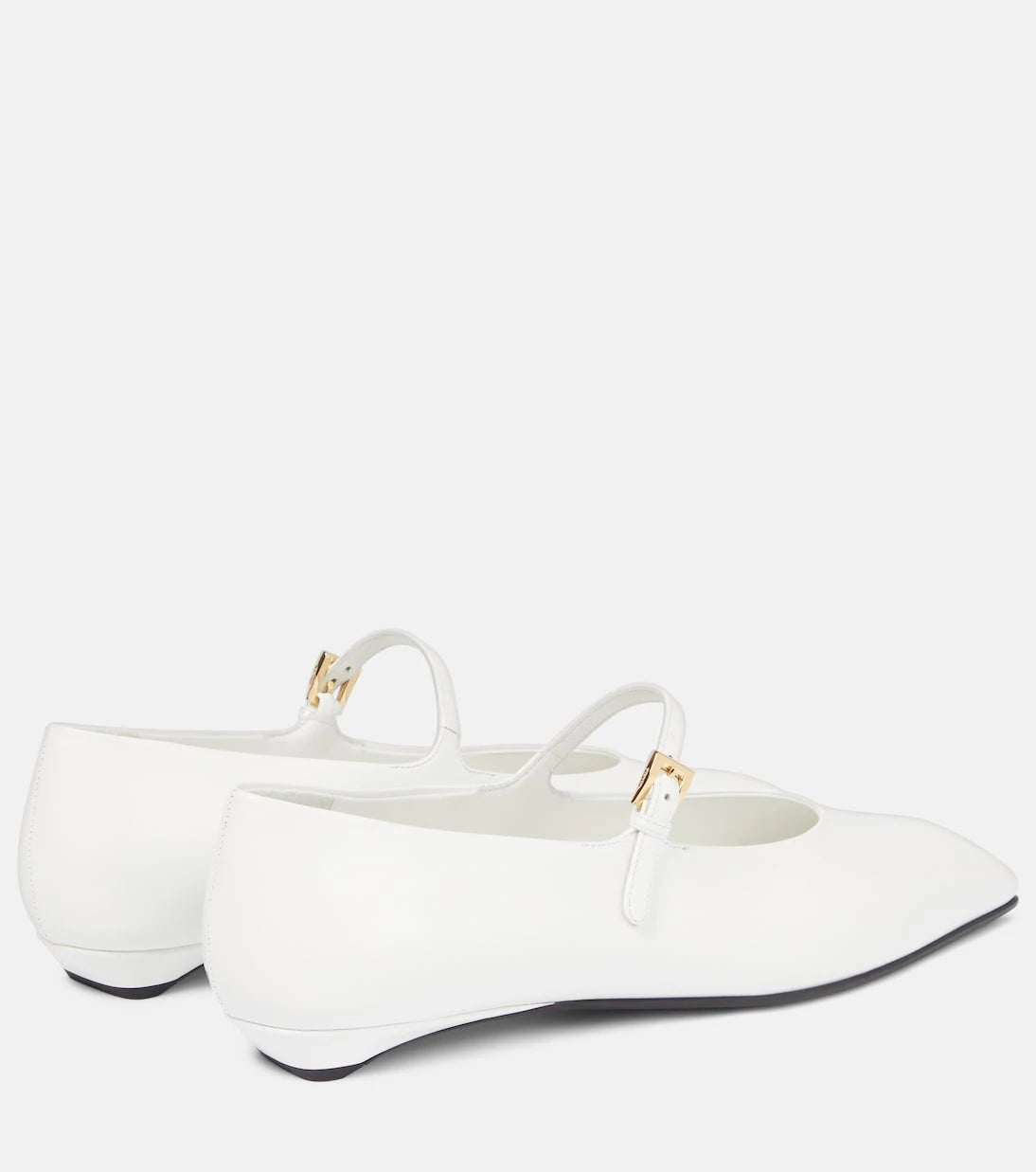 Prada - Leather Mary Jane flats