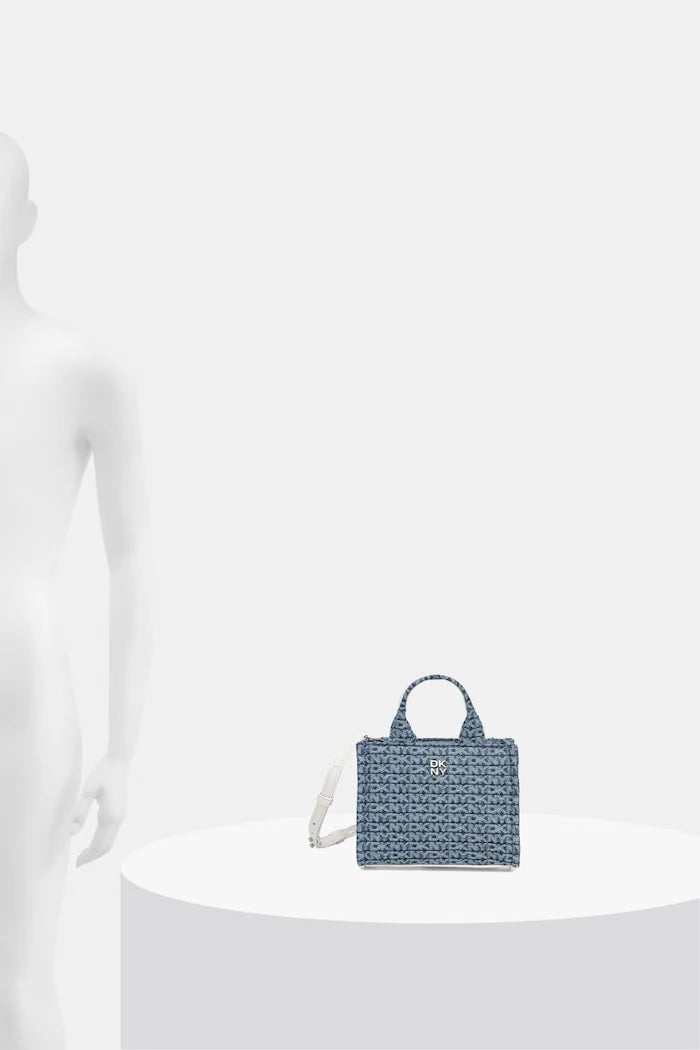 DKNY kadın denim crossbody çanta