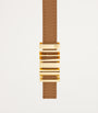 LOEWE Brown Leather Graphic Belt