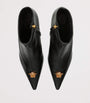 Versace Black Leather La Medusa Ankle Boots 55