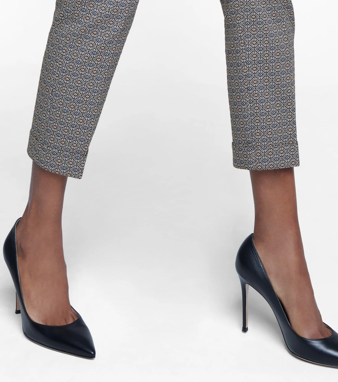 Etro - High-rise printed slim pants