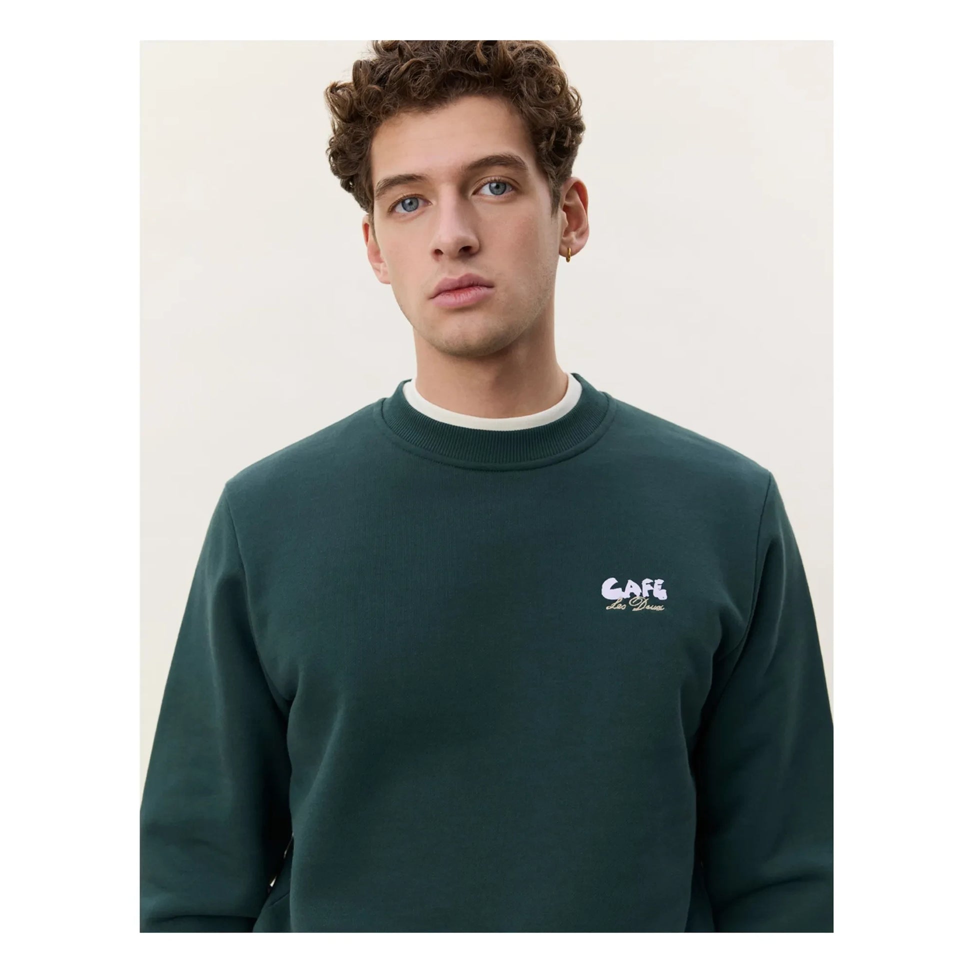 Les Deux - Sweat Café | Dark green