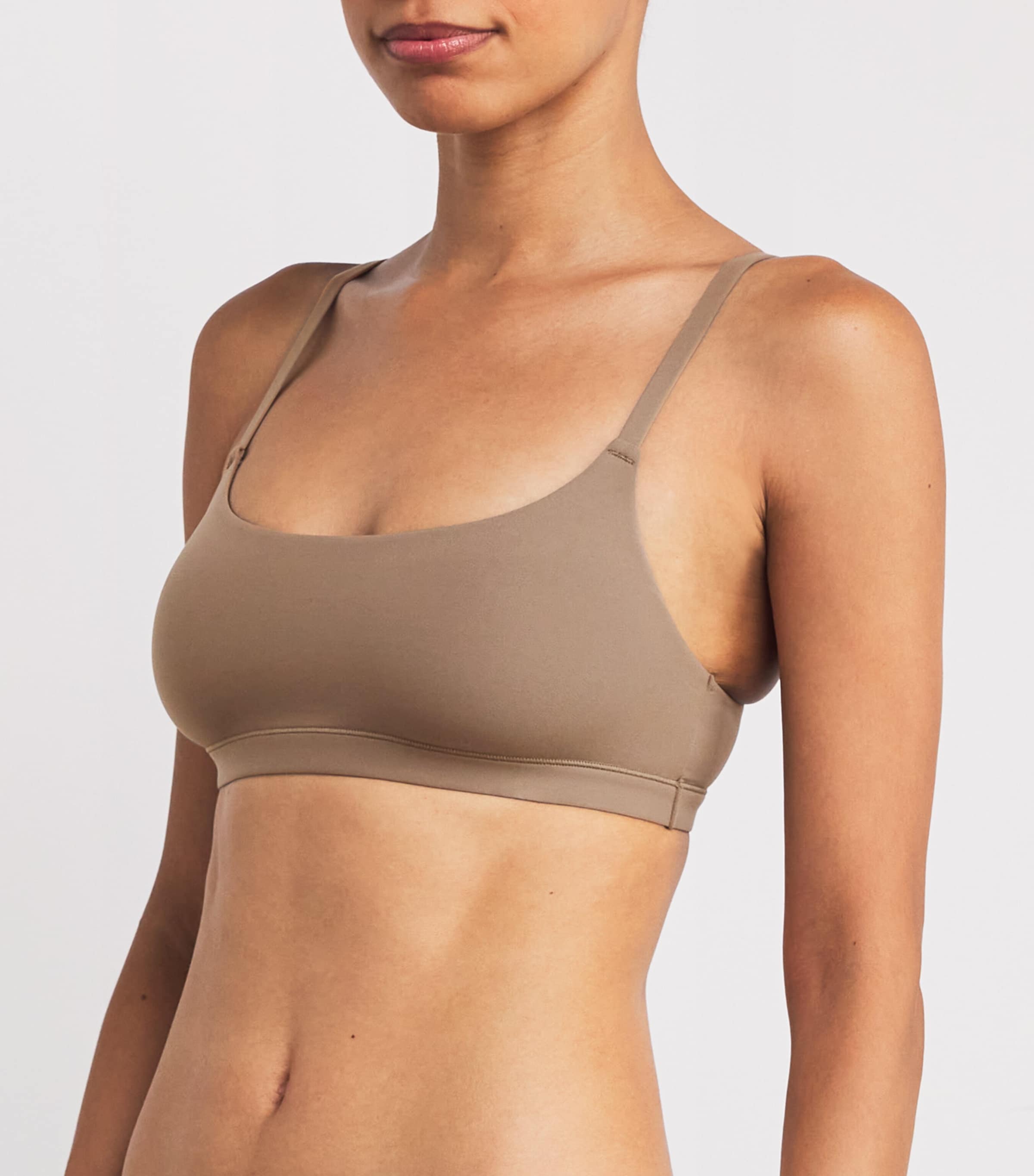 Fits Everybody Scoop-Neck Bralette TRUFFLE