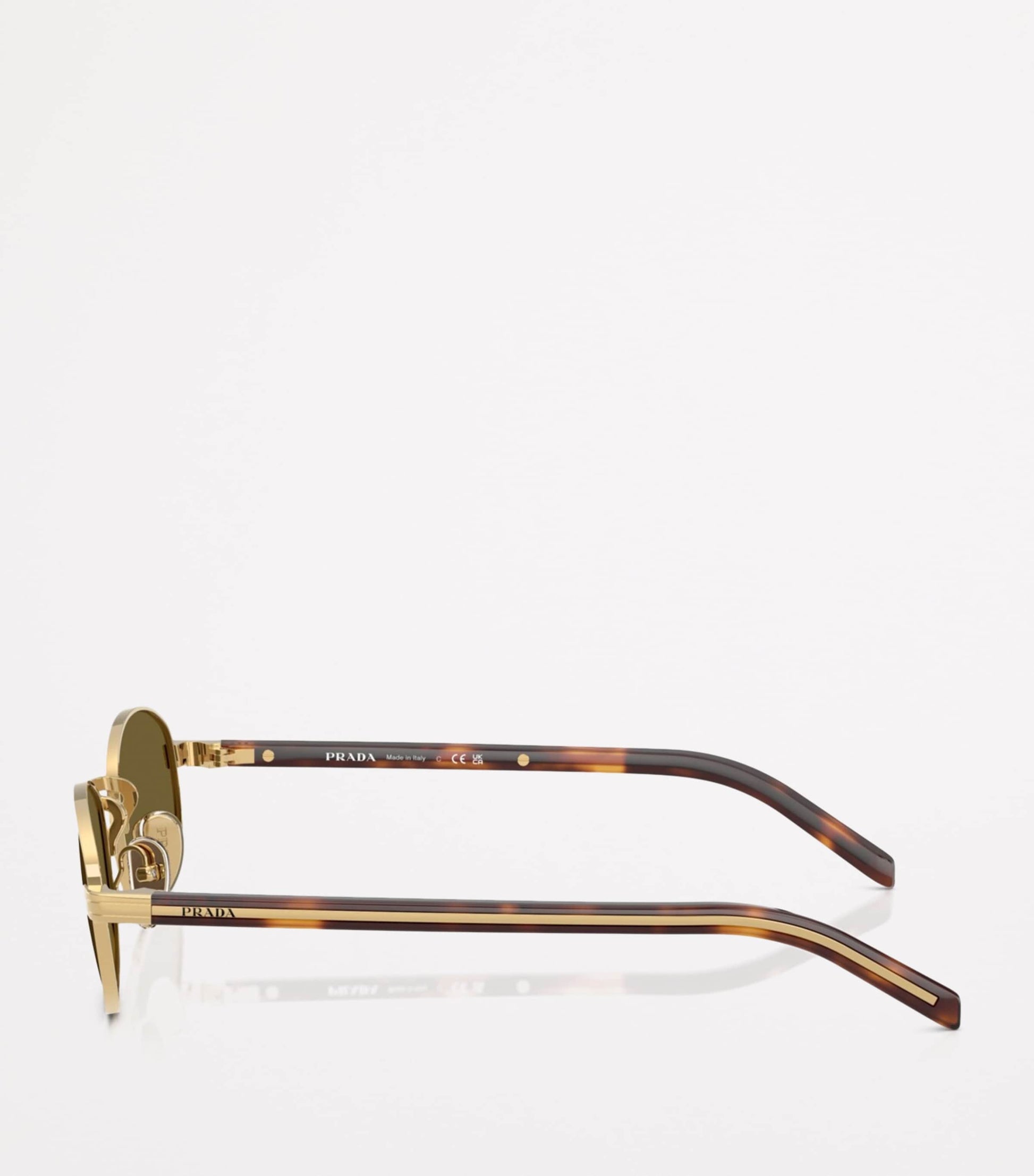 Prada Gold Steel PR B53S Sunglasses