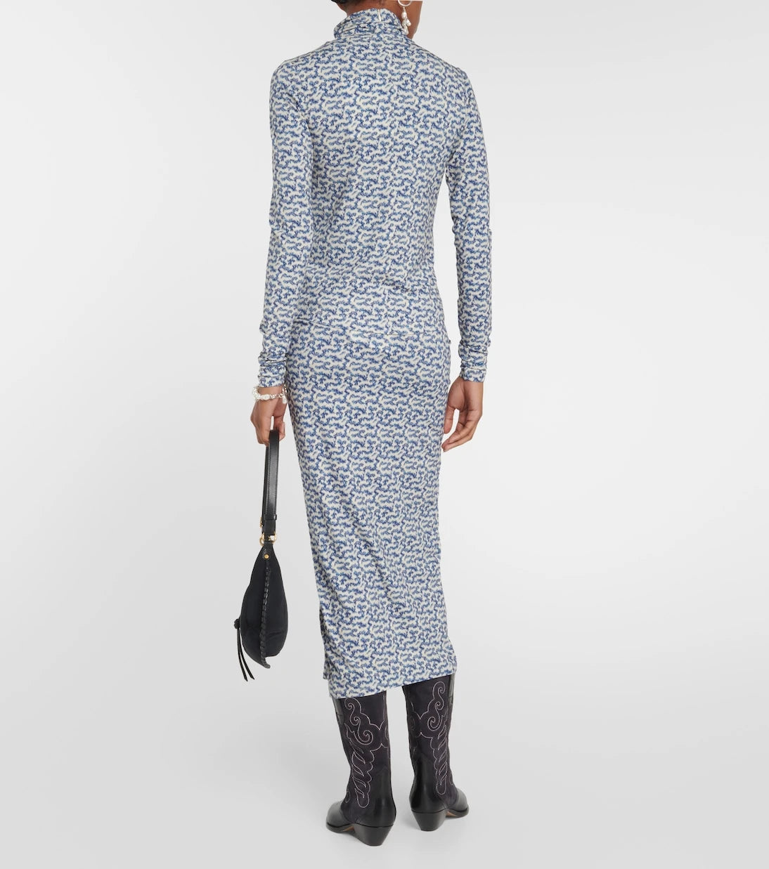Marant Etoile - Lou printed jersey turtleneck top
