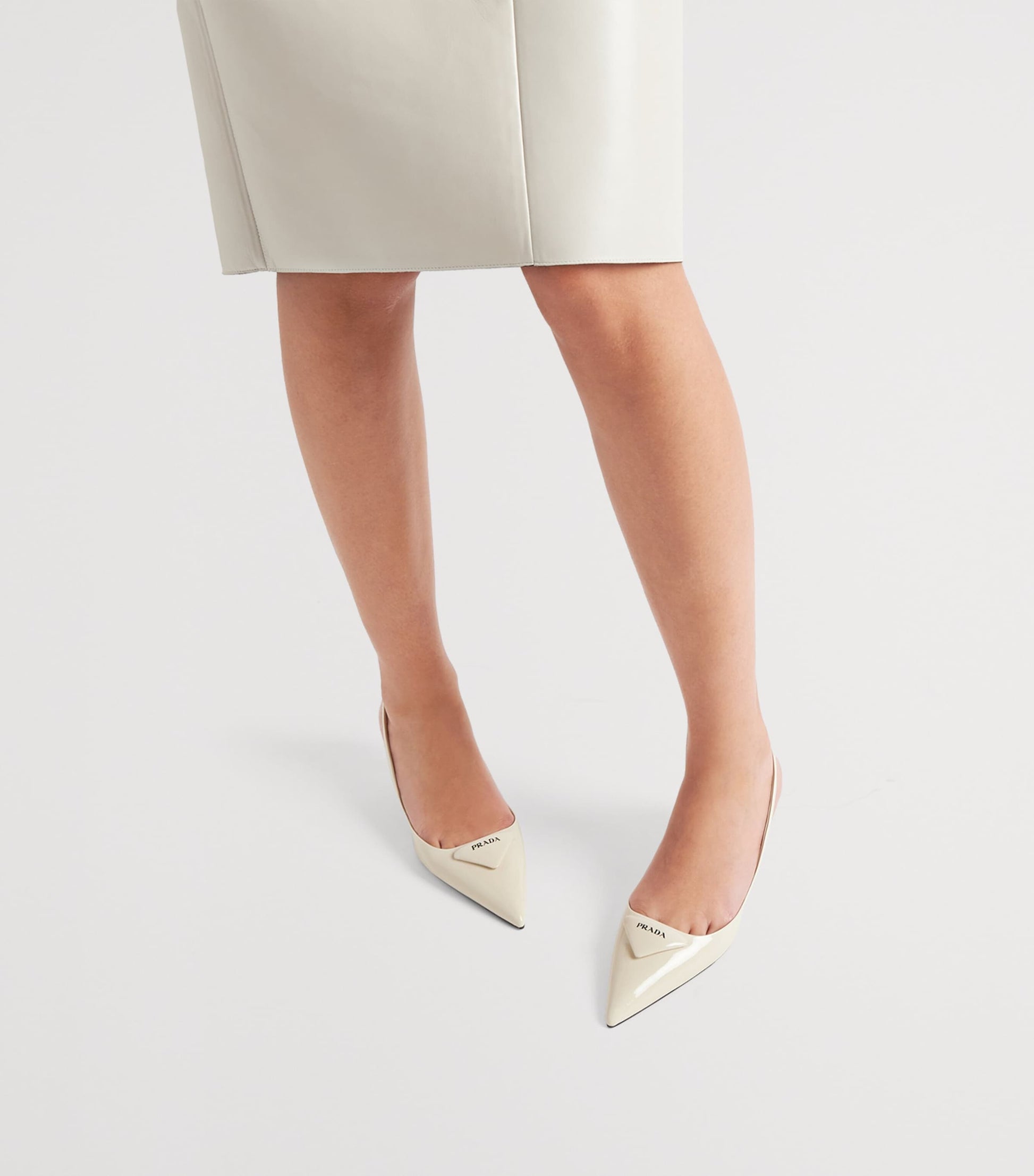 Prada Patent Leather Slingback Pumps 55