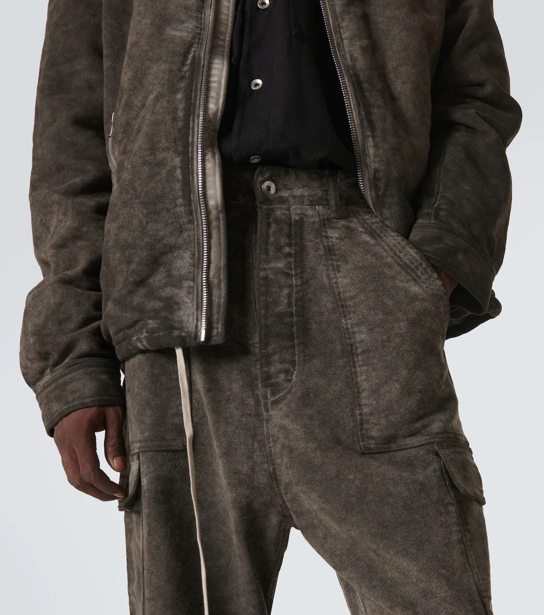 Rick Owens - Denim cargo pants