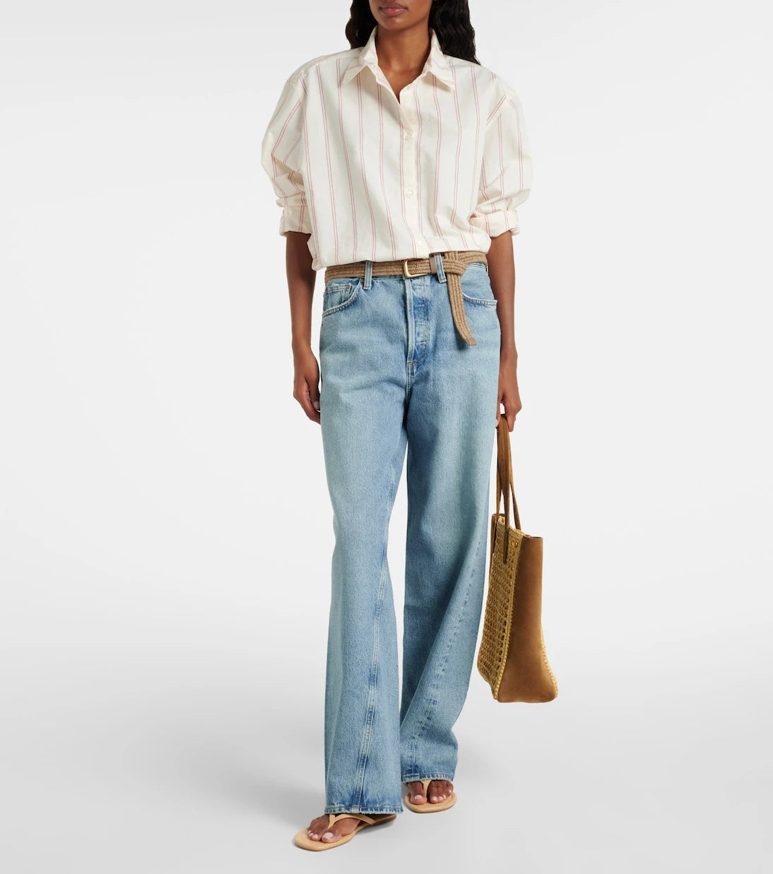 Agolde - Twist low-rise wide-leg jeans