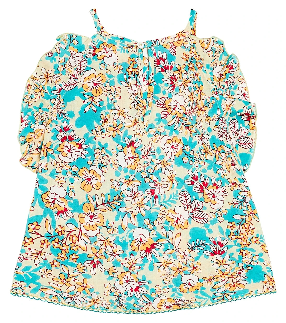 Poupette St Barth Kids - Alida floral ruffled top