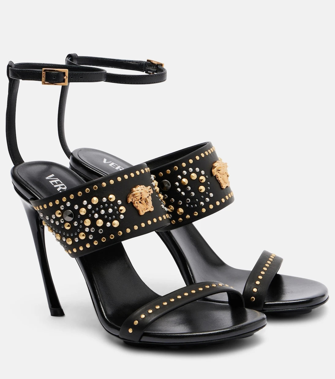Versace - La Medusa 105 studded leather sandals