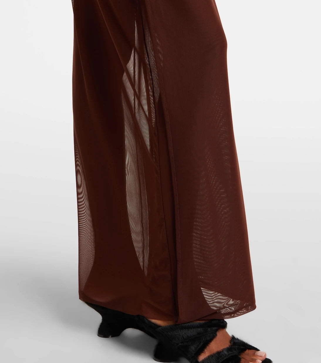 Jean Paul Gaultier - Sequined tulle maxi dress