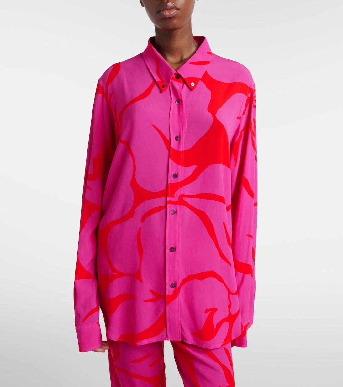 Dries Van Noten - Floral oversized shirt