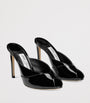Jimmy Choo Black Brigitte 100 Patent Leather Mules
