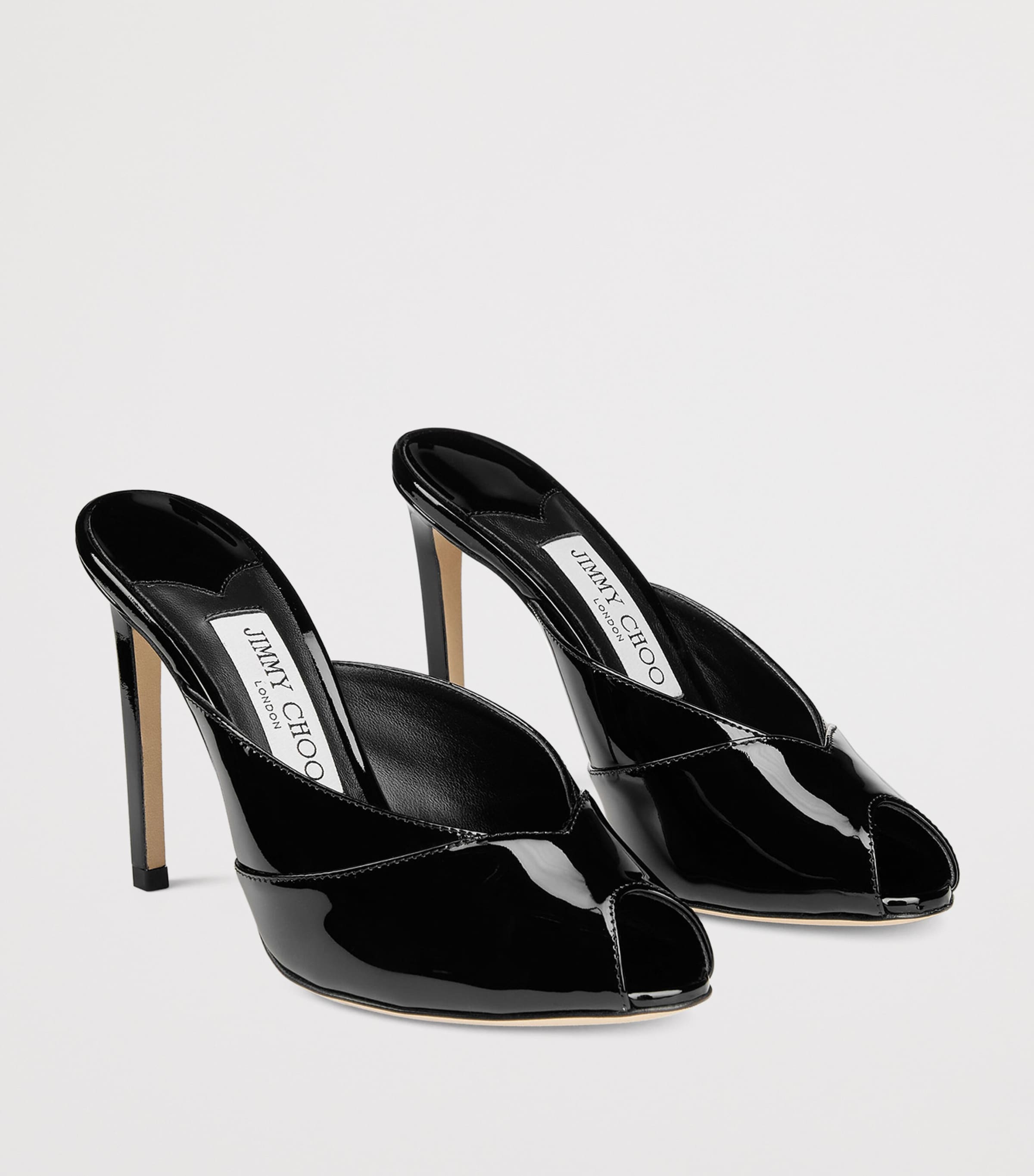 Brigitte 100 Patent Leather Mules