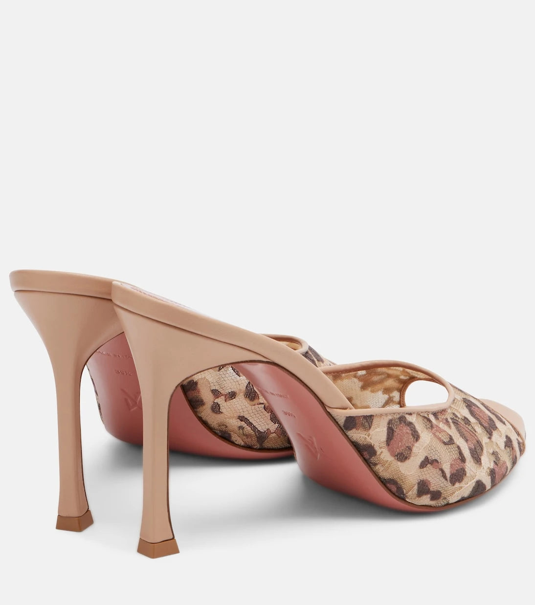 Amina Muaddi - Alexa leopard-print lace mules