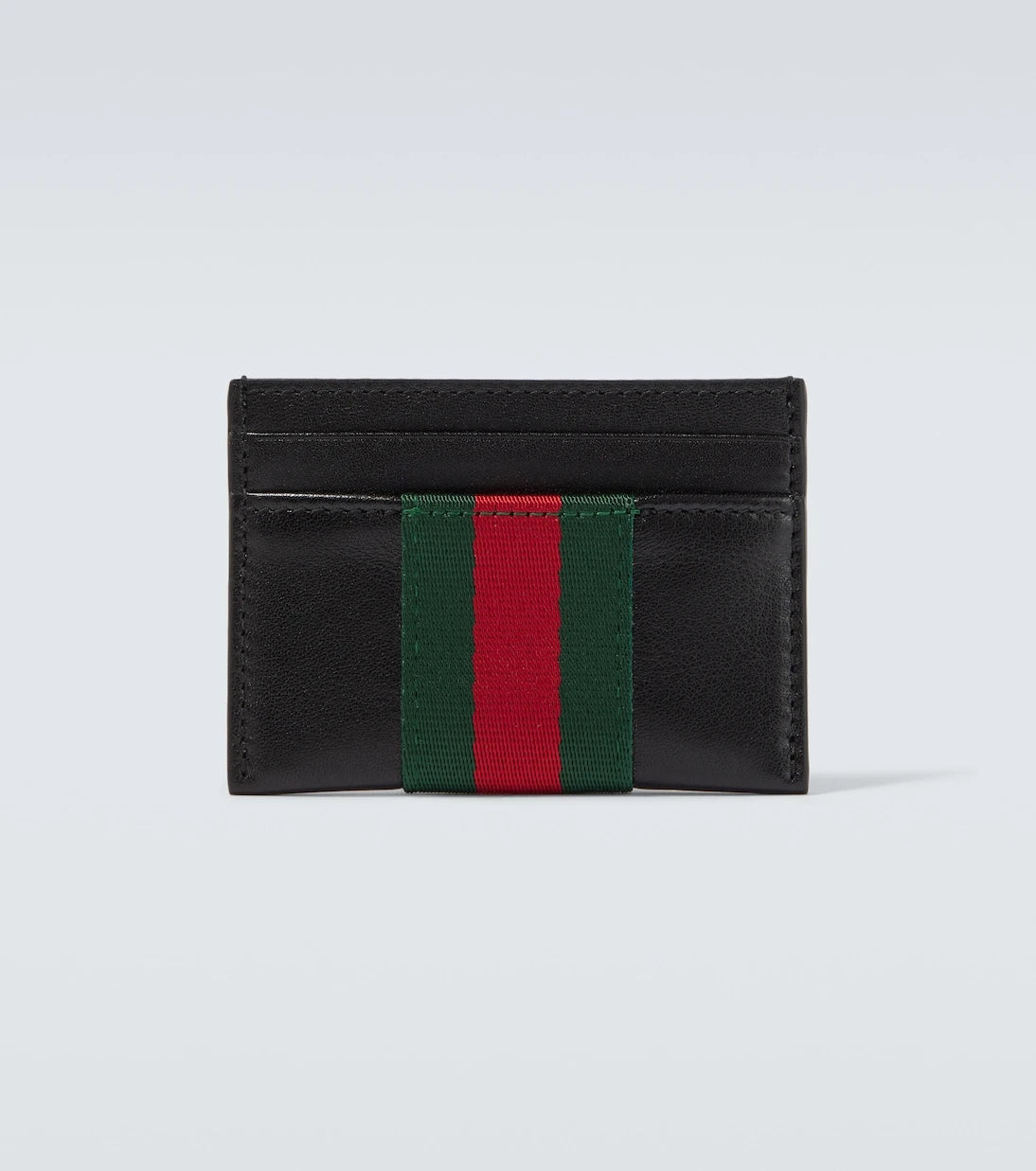 Gucci - Web Trademark leather card holder