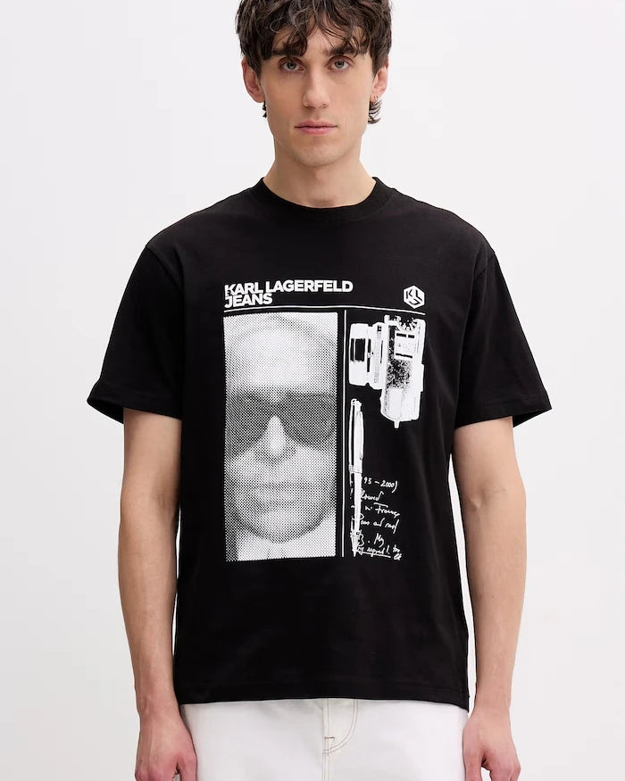 Karl Lagerfeld Jeans erkek pamuklu tişört