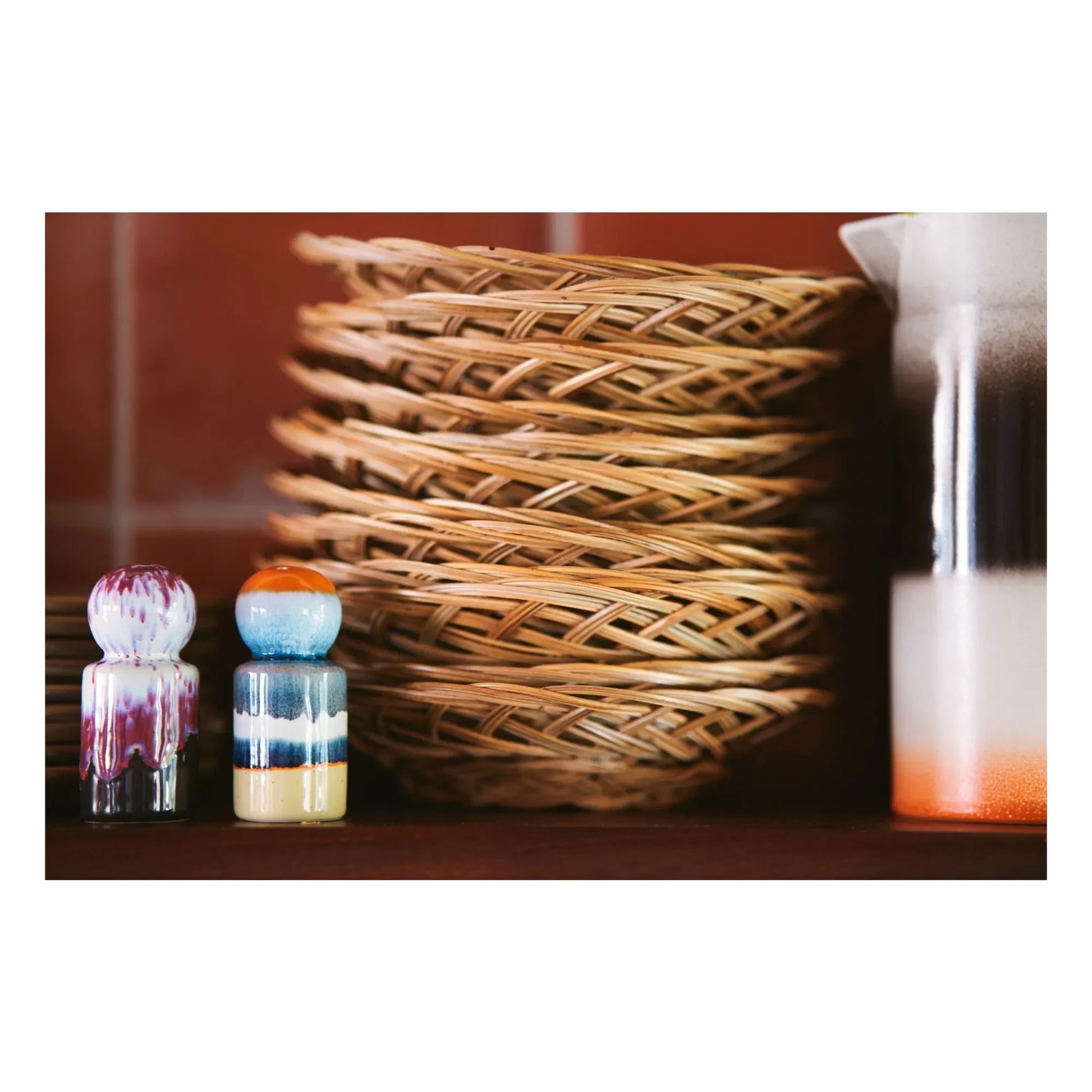 HKliving - Stoneware salt and pepper set