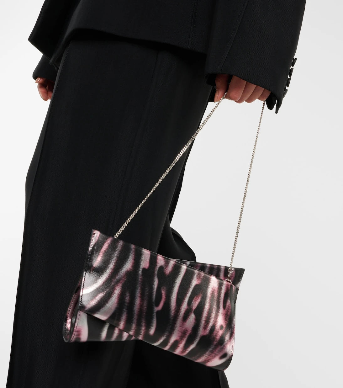 Christian Louboutin - Loubitwist Small leather clutch