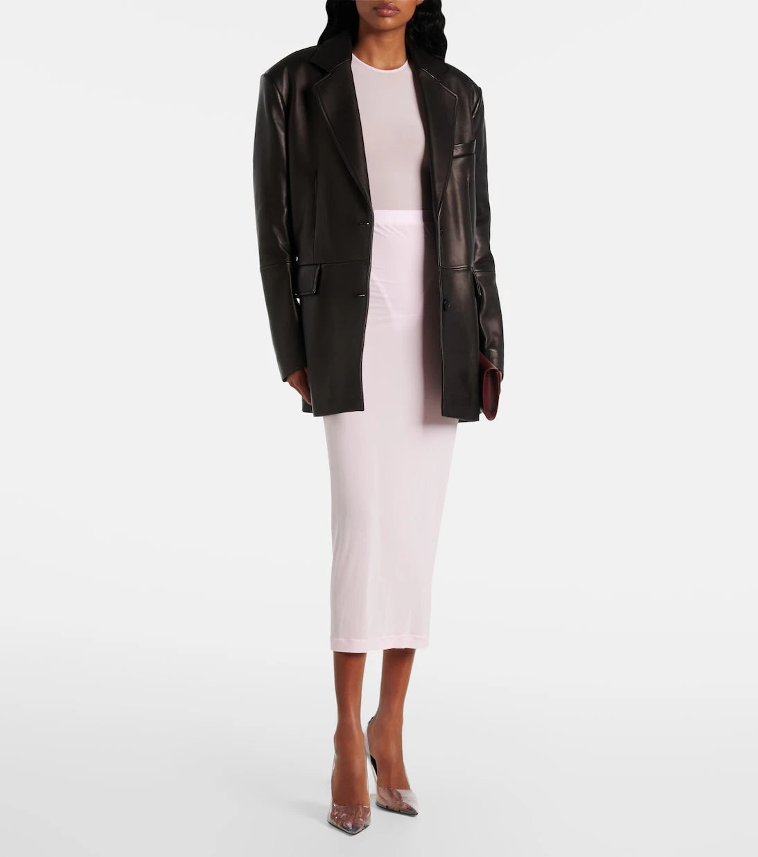 Wardrobe.NYC - Sheer midi skirt
