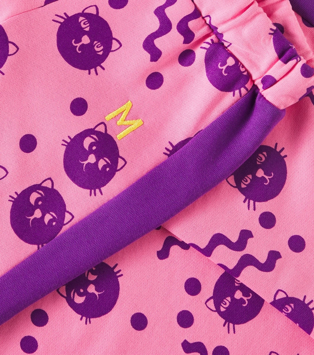 Mini Rodini - بنطلون رياضي قطني بتصميم Squiggly Cats
