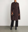 Wolk Morais Brown Cashmere On Set Cape Coat