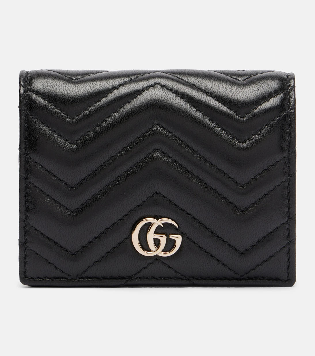Gucci - GG deri ikiye katlanır cüzdan