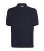 Canali Merino Wool Jacquard Polo Shirt