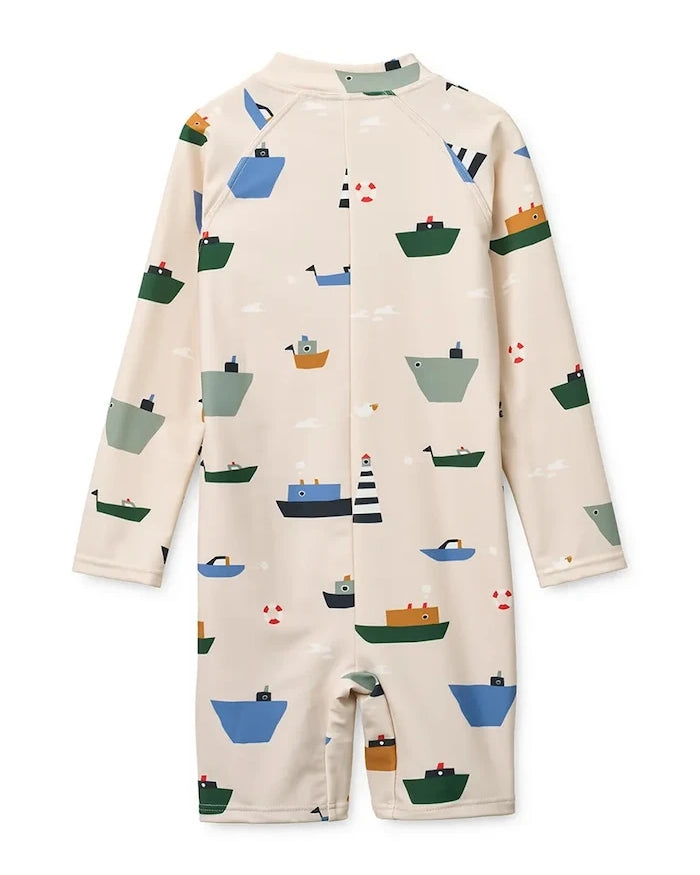Liewood Çocuklar İçin Max Printed LS Swim Jumpsuit