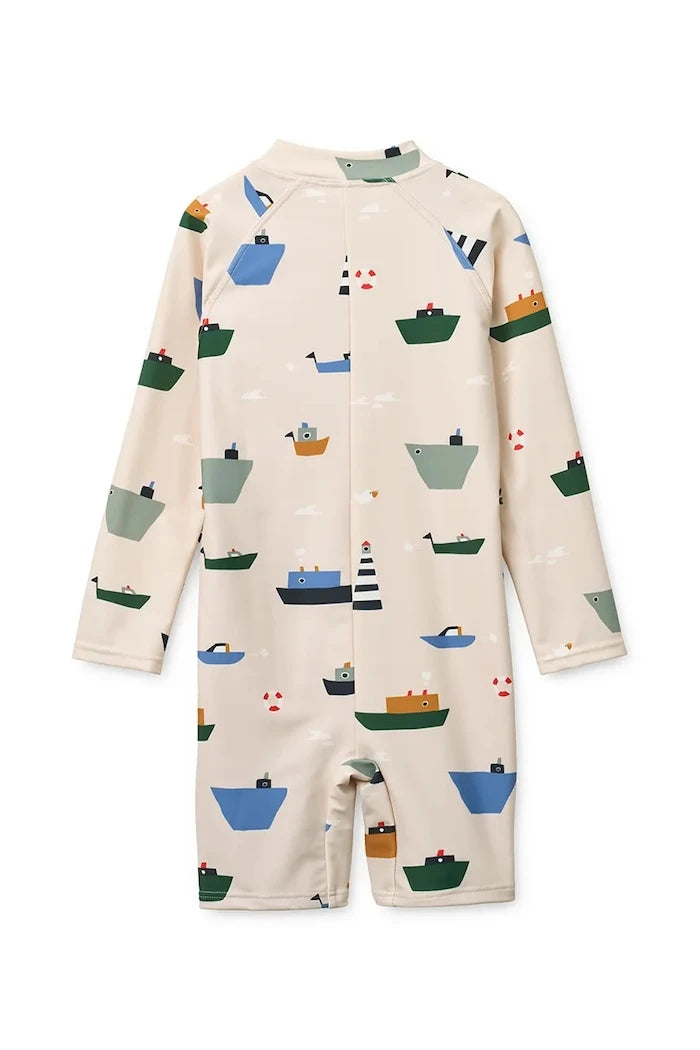 Liewood Çocuklar İçin Max Printed LS Swim Jumpsuit