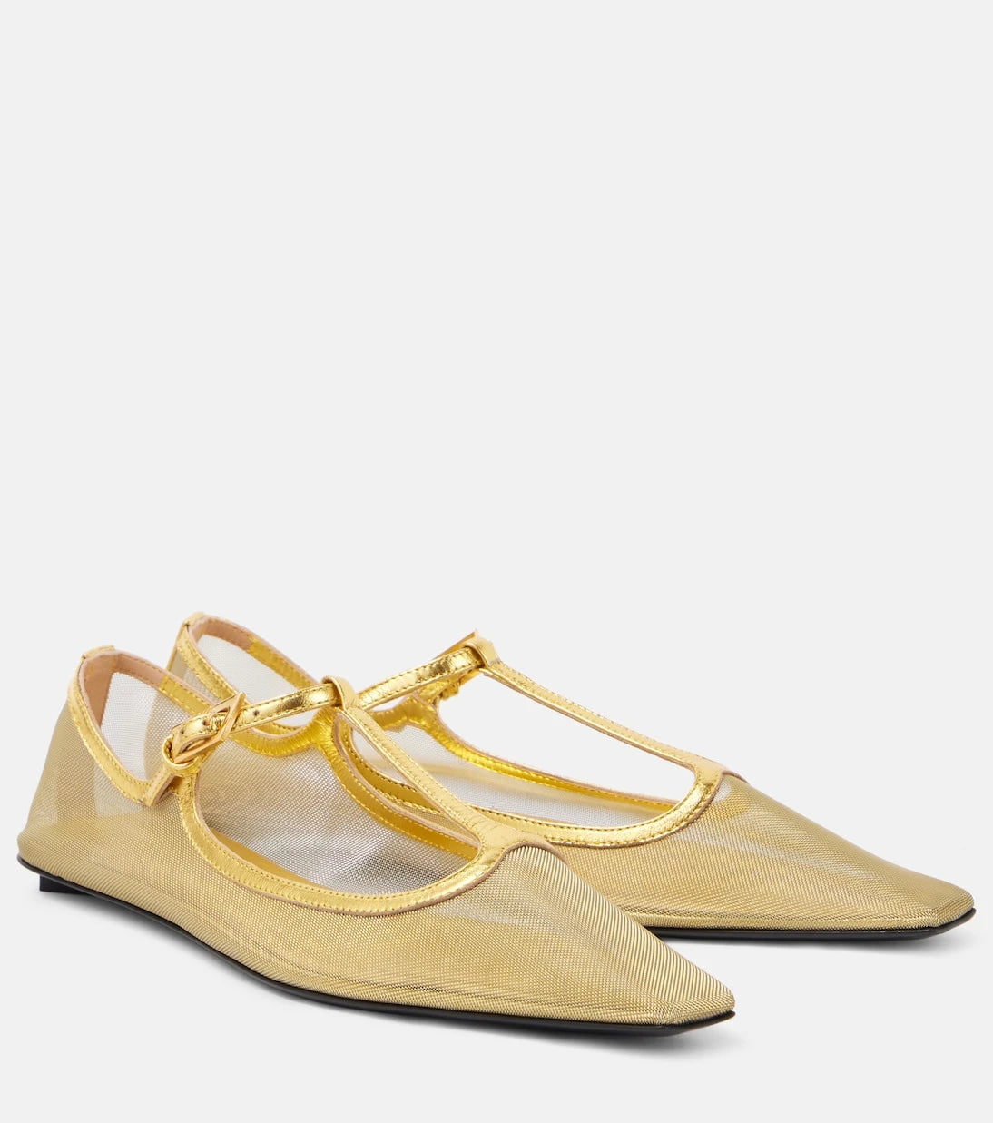 The Attico - Juno mesh Mary Jane flats