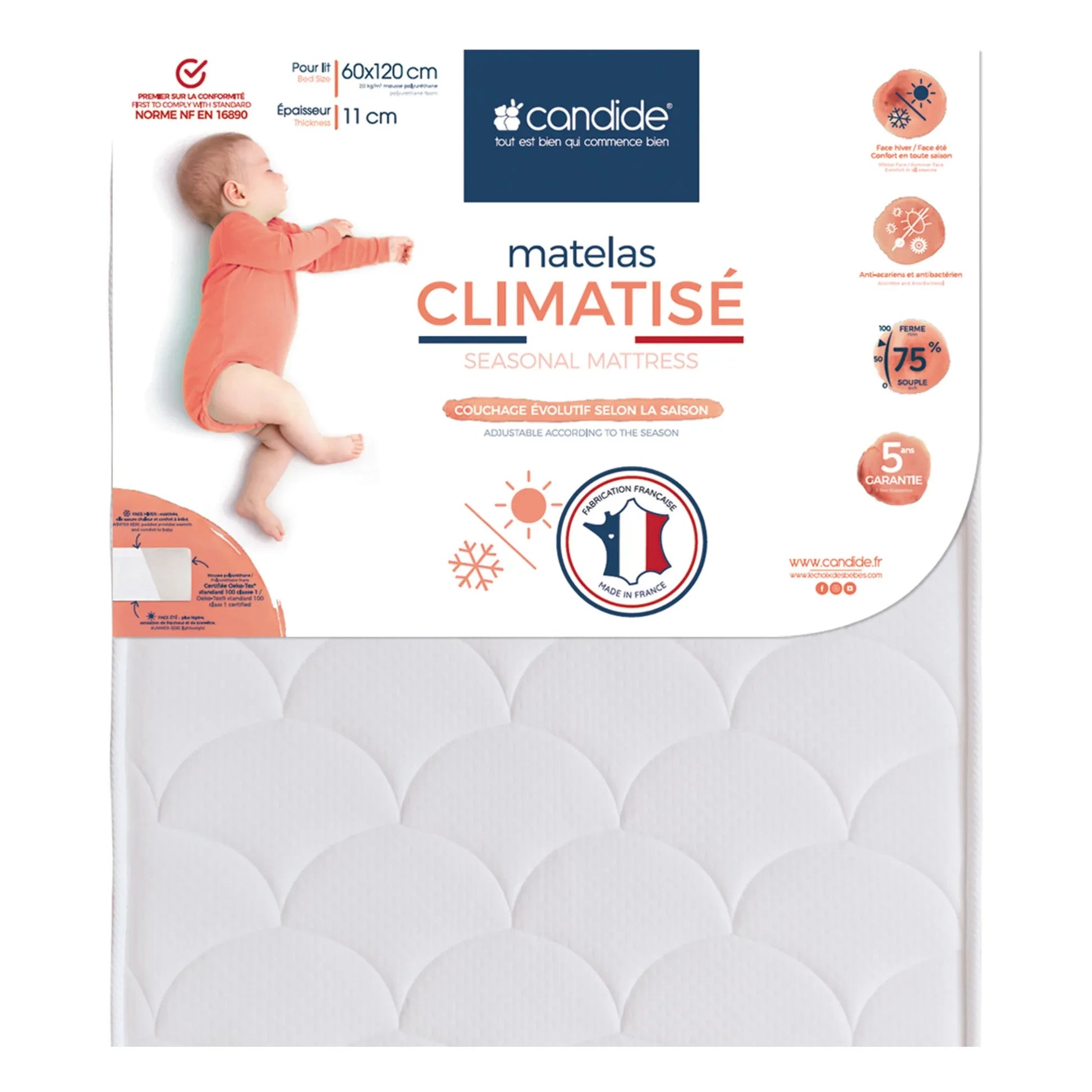 Candide - Seasonal Mattress | White