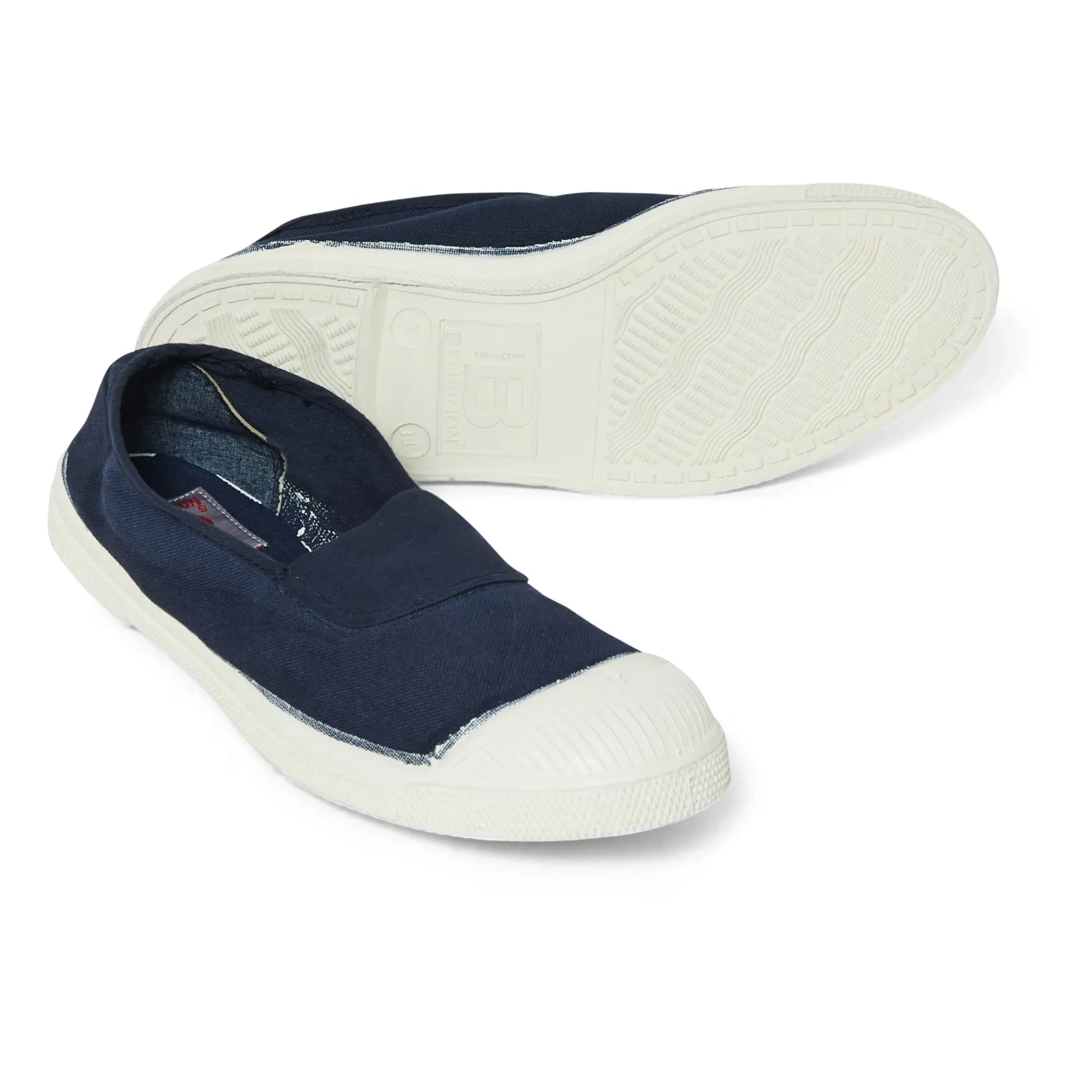 Bensimon - Elastic Vegan Tennis Shoes | Navy blue