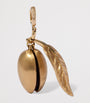 Yellow Gold, Diamond and Ebony Mythology Almond Charm Pendant