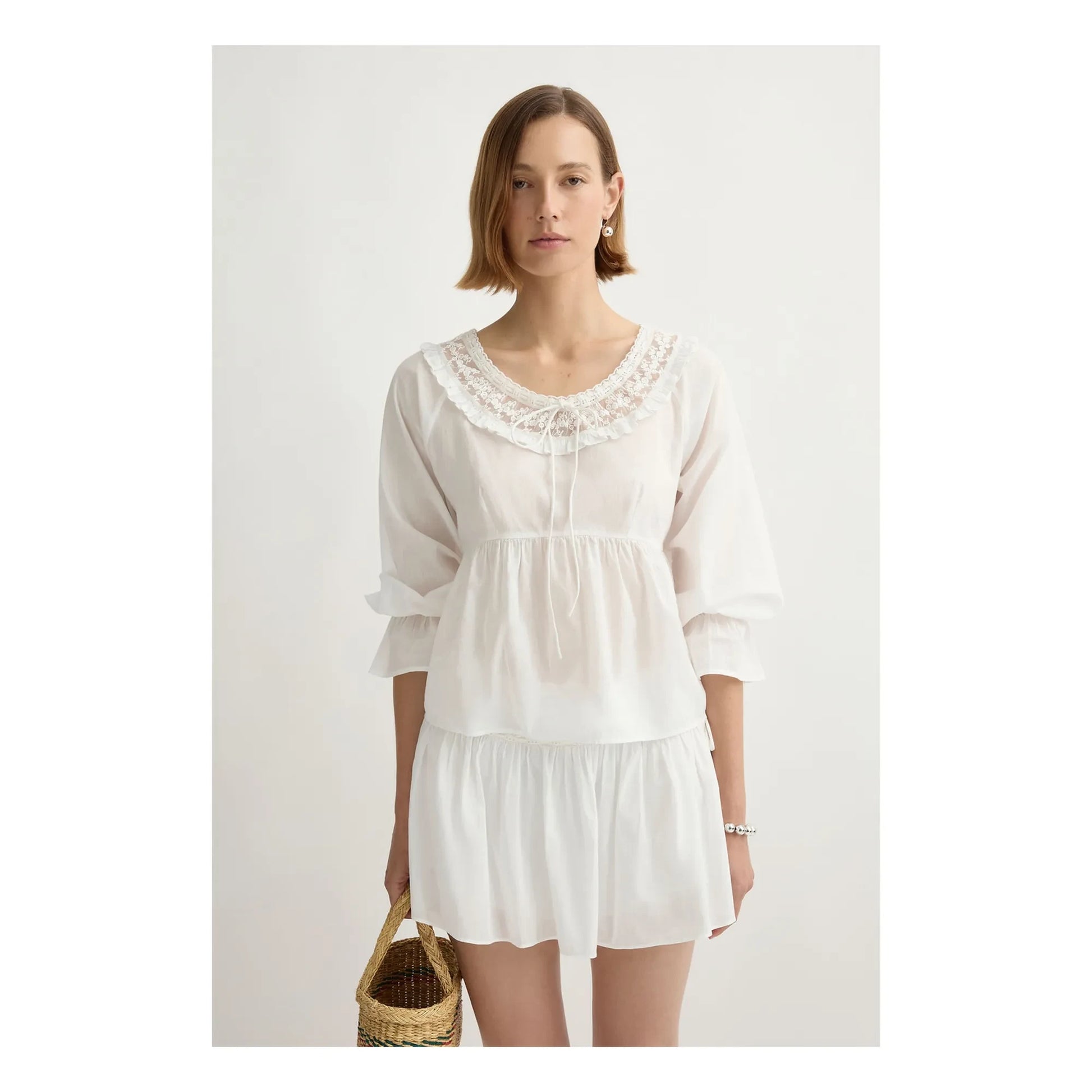 Posse - Danielle Cotton blouse | White