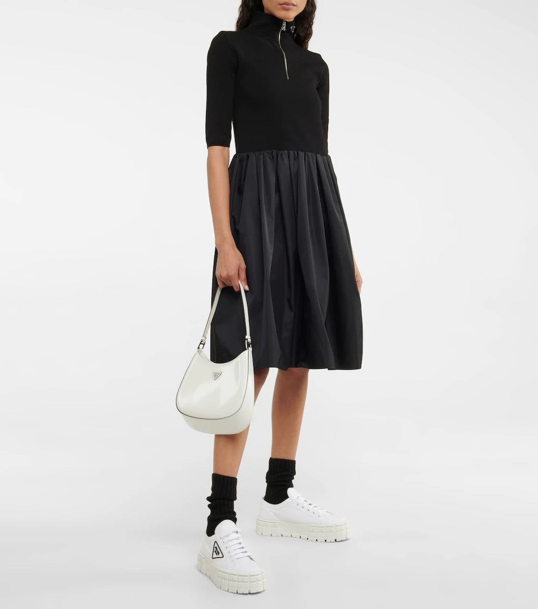 Prada - Wheel gabardin spor ayakkabı
