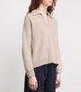 Weekend Max Mara Beige Virgin Wool Open-Collar Sweater