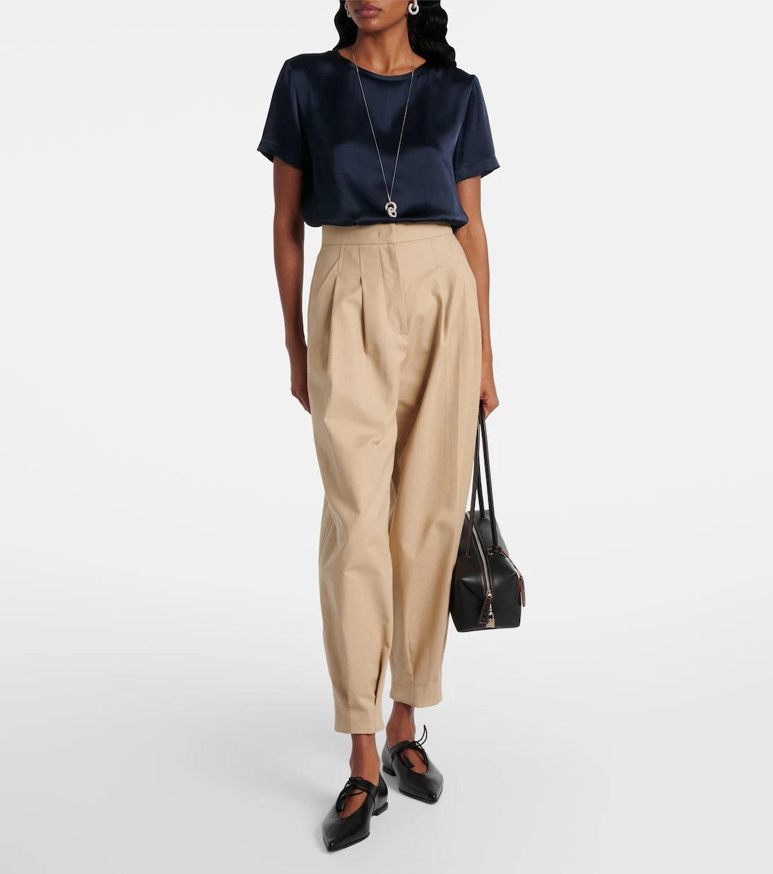 'S Max Mara - تي شيرت ريبيكا من الساتان