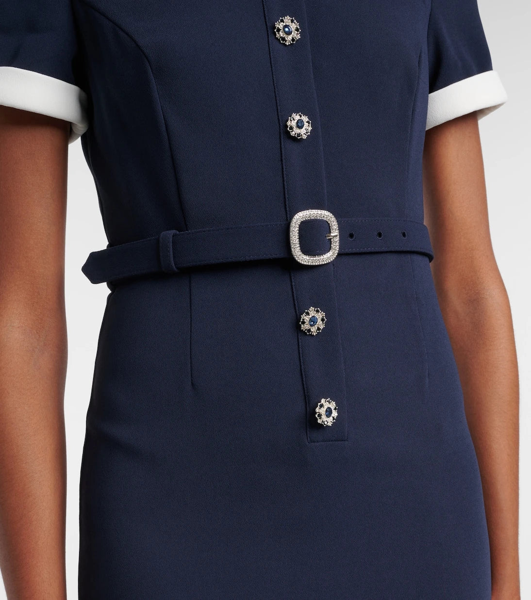 Self-Portrait - Belted midi dress