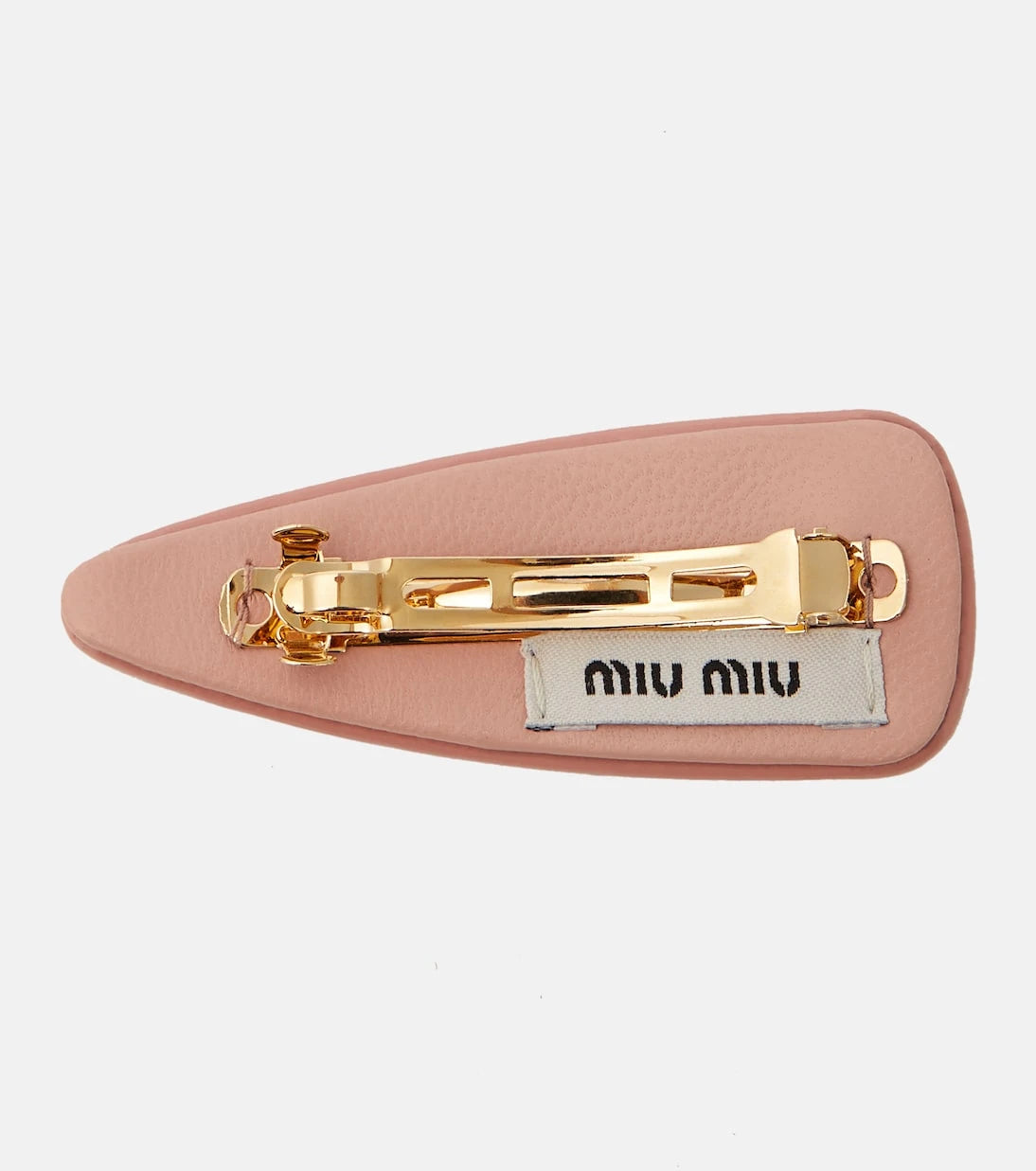 Miu Miu - Logo patent leather hair clip