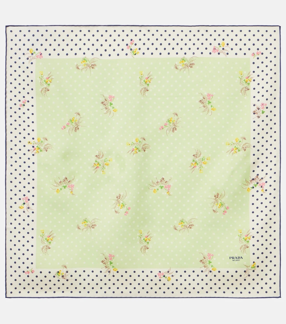 Prada - Printed silk twill scarf